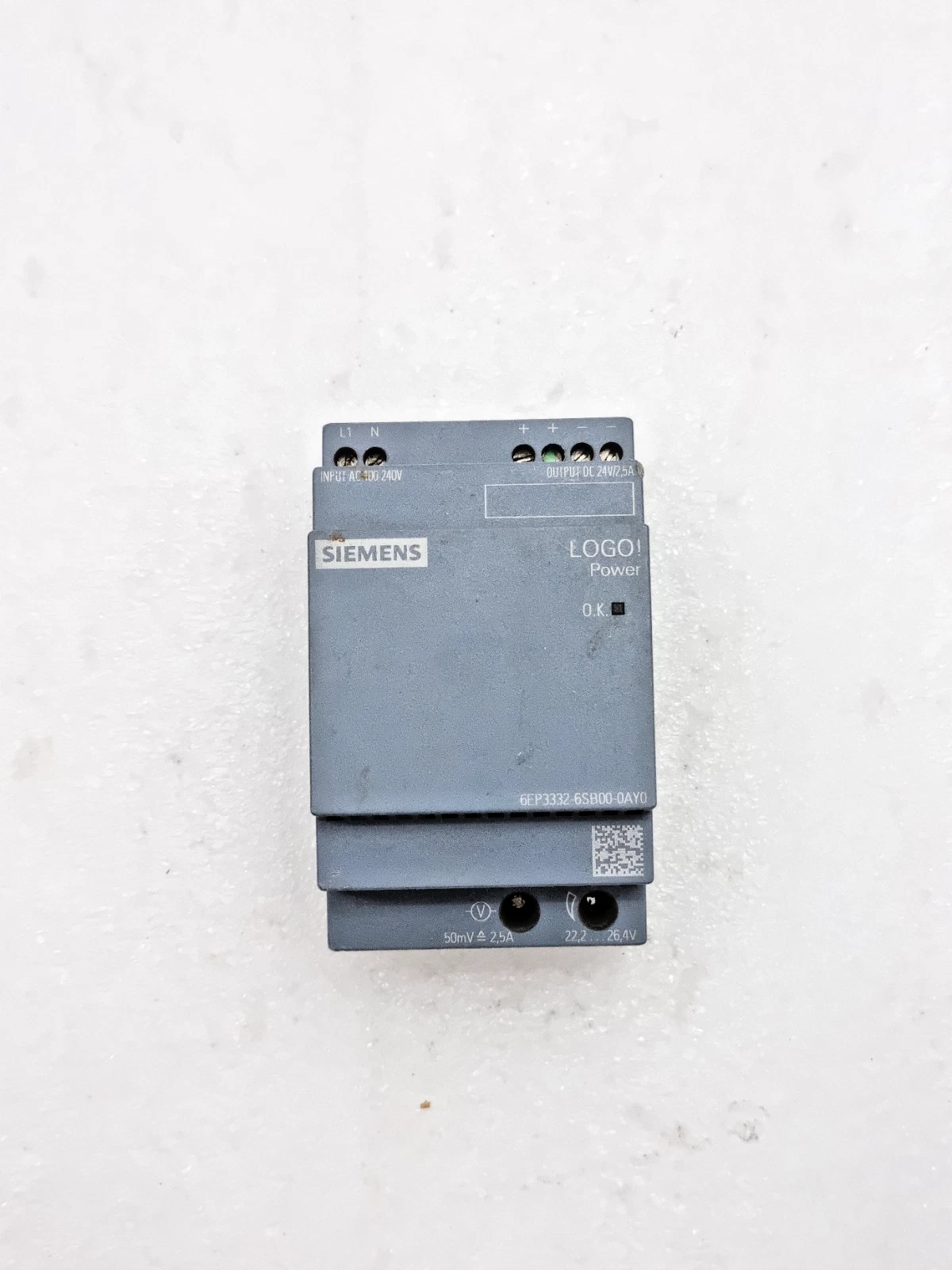 Siemens 6EP3332-6SB00-0AY0 Logo Power Supply Module 100-240V